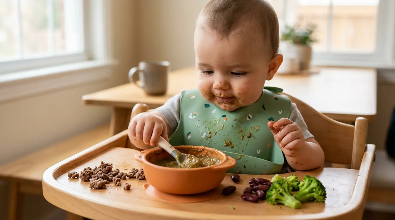 IJzerrijke voeding baby