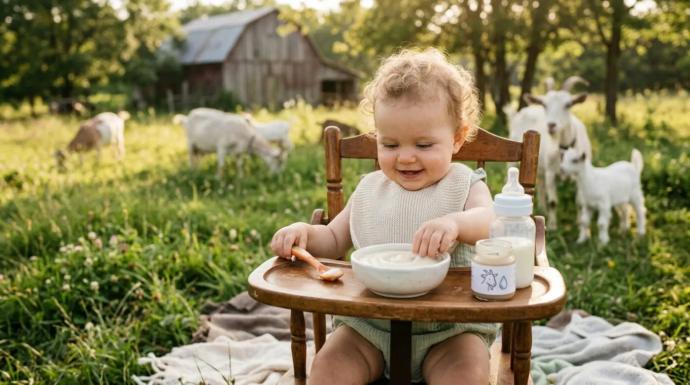 Baby voeding geitenmelk